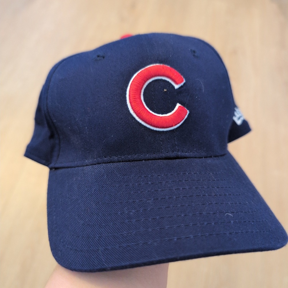 New Era Chicago Cubs MLB Baseball Hat Navy Blue Red Snapback Adult Cap